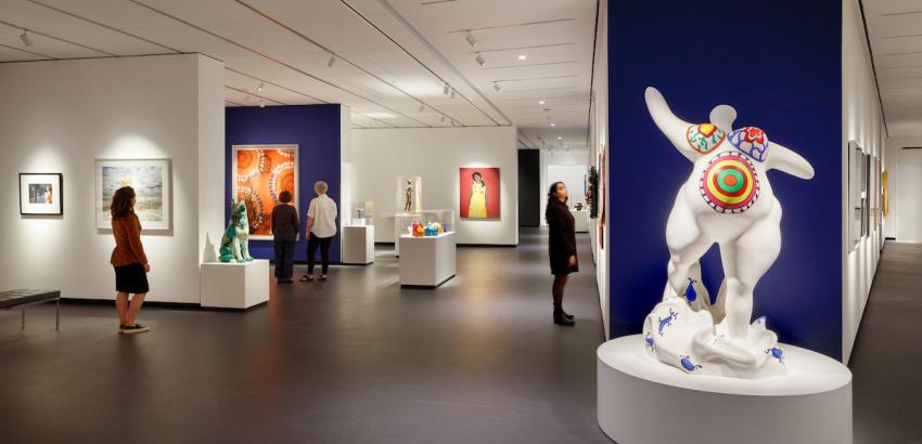 	Collection galleries at the National Museum of Women in the Arts; Photo by Jennifer Hughes, courtesy of NMWA