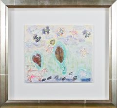 American Bald Eagle Flying Through Silver Clouds Between Heaven and Earth