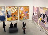 Exhibition view of Hilma af Klint's The Ten Largest at the Solomon R. Guggenheim Museum in New York, 2018. License