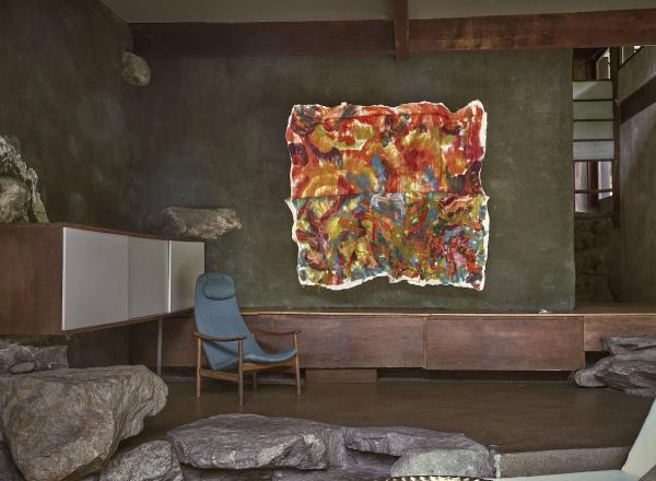 Installation view, The Source of Everything (Sagarika Sundaram, Sight Unseen, 2024) at Manitoga, Garrison.