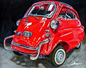 1959 Red BMW Isetta 300