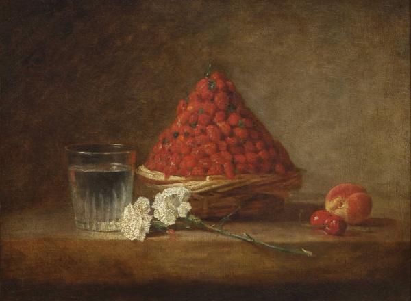 Jean-Baptiste-Siméon Chardin, Le panier de fraises des bois. Courtesy of ArtCurial.