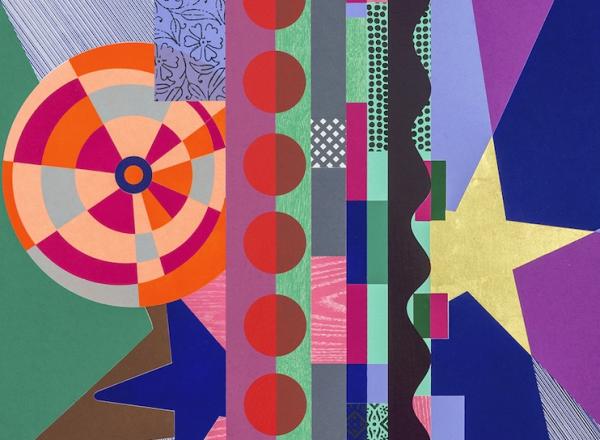 Durhan Press..... Artist: BeatrizMilhazes.... Title: Dovetail.... Year: 2019.... Medium: Woodblock technique