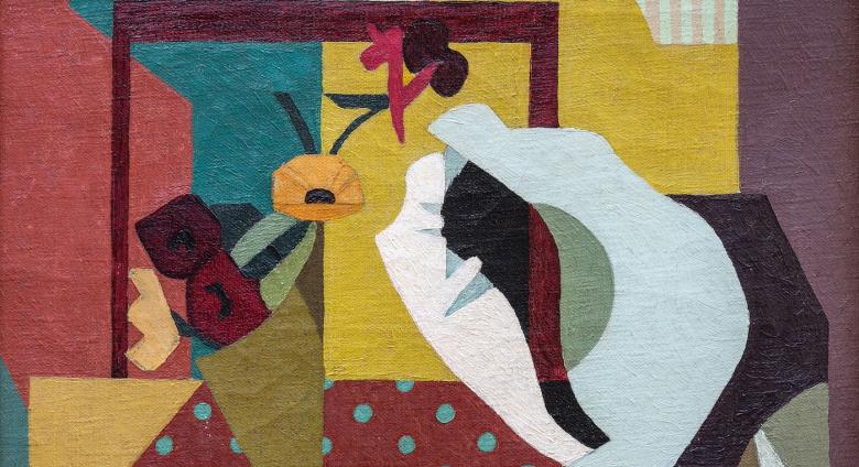 Shell, 1930, Oil on canvas, 16 3/16 x 20 x 1 ⅞ in. (framed), Art Museum of West Virginia University Collection 1995.025.012