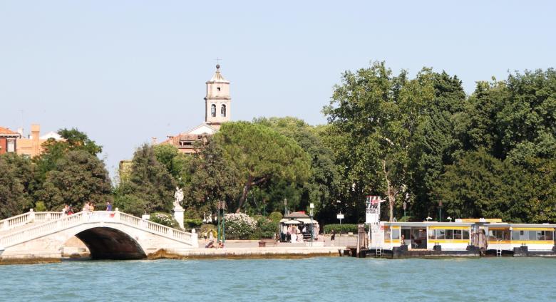 The expo park used during the Venice Biennale, international film and culture festivals, 2015. License