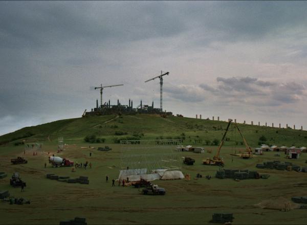 Architecture shot and production design image from The Brutalist