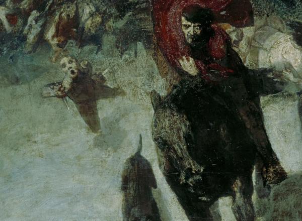 Franz von Stuck, The Wild Chase, 1889, oil on canvas, Städtische Galerie im Lenbachhaus, Munich 