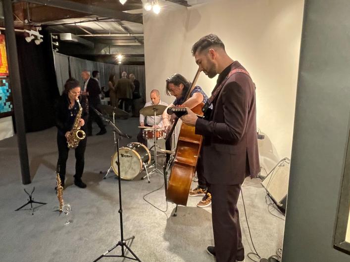 Band plays at Boston Fair