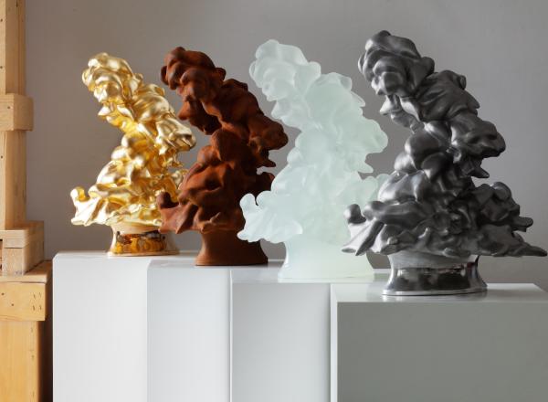 Karen LaMonte (American, born 1967), (Group of) Cumulus (1:8), 2020–2023. Various mediums and sizes. © Karen LaMonte. Photo: Martin Polak.