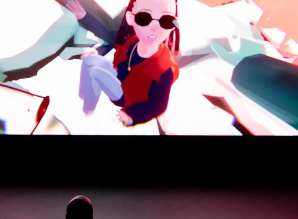 Installation View of Ian Cheng’s Life After BOB- The Chalice Study. Courtesy The Shed. Photo by Maria Baranova.