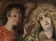 Melchor Pérez Holguín, Pietà (detail), Bolivia, c. 1720.