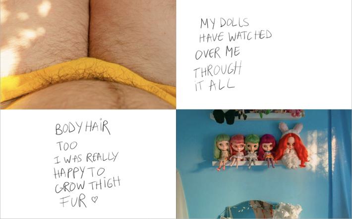 Page from Puberty by Laurence Philomene, features photographs from summer 2020..jpg