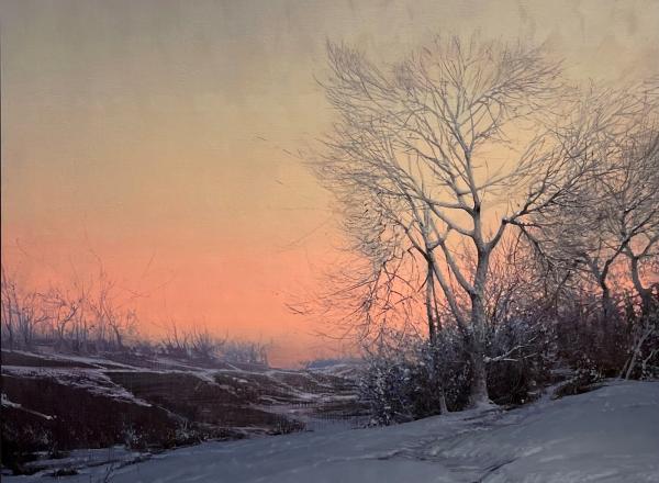 Daniel Sprick, Sanderson Gulch, oil on canvas, 2022.