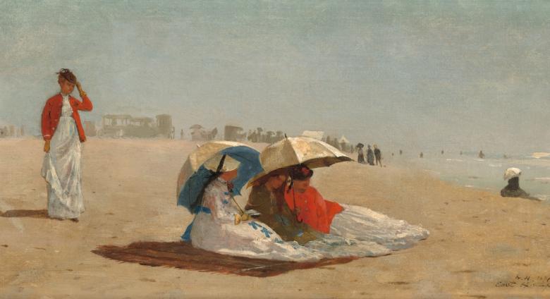 East Hampton Beach, Long Island (1874) by Winslow Homer