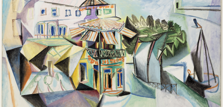 Pablo Picasso (1881-1973), Café at Royan, Royan, 15 August 1940, Oil on canvas 97 × 130 cm, Musée national Picasso-Paris. Dation Pablo Picasso, 1979. 